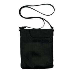 Margot Black Leather Crossbody Bag